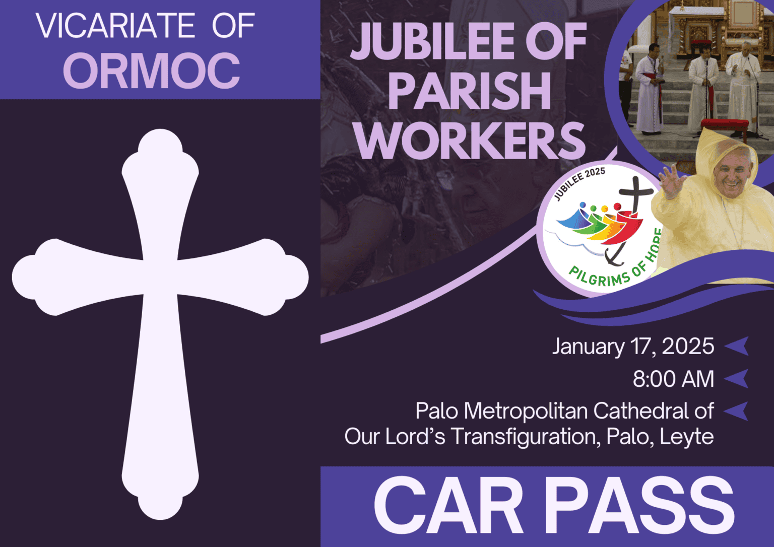 Car Pass : ORMOC - Roman Catholic Archdiocese of Palo
